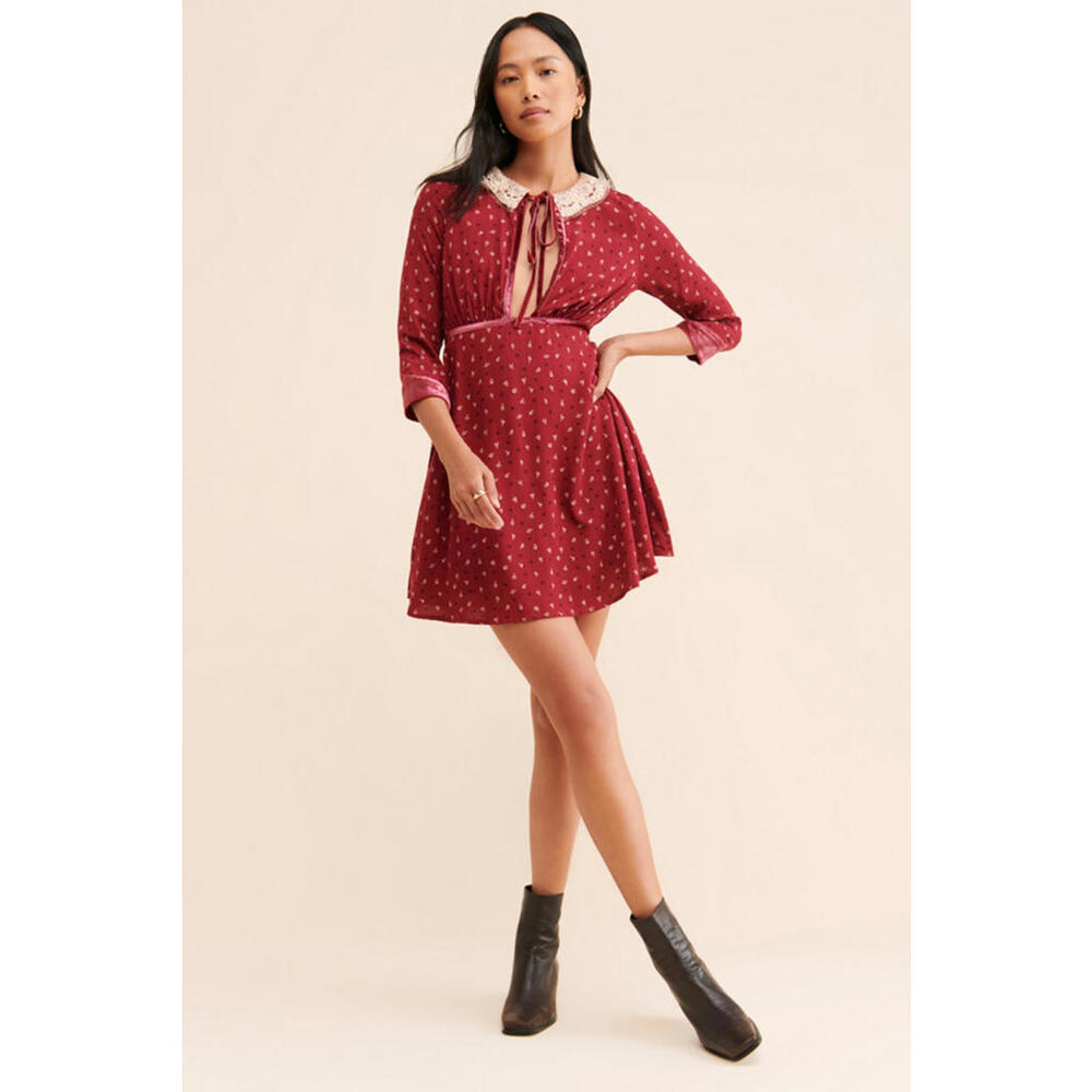 Free People - Delfina Mini Dress, Bohemian Detail, size M - Picture 4 of 14